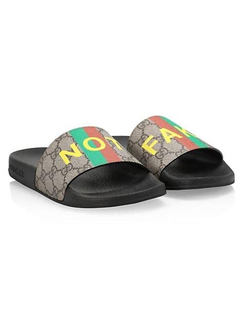 gucci pursuit slides replica|gucci slides saks fifth.